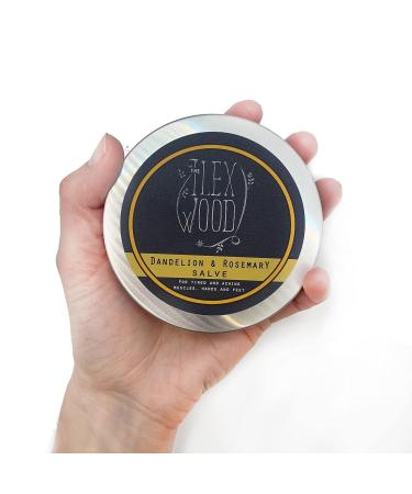 Natural Dandelion & Rosemary Ointment | 100% Vegan Massage Balm for Sore Muscles & Dry Skin | Handmade Plastic-Free Palm Oil-Free - 100ml - Buy Online on GoSupps.com