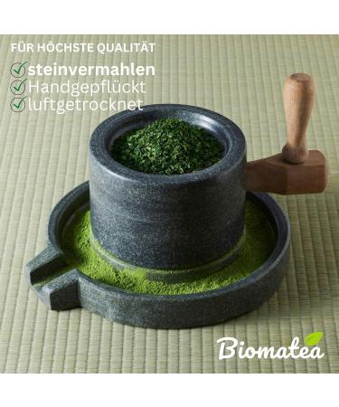 Biomatea Premium Ceremonial Matcha from Japan 50 g in zipper bag 100 pure matcha powder ceremonial quality green tea powder air dried and ground stone - Buy Online on GoSupps.com