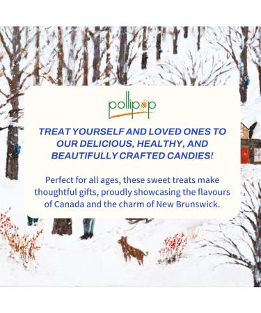 Premium Maple Syrup Hard Candies Variety 3-Pack by Pollipop | Made with Pure Canadian Grade A Amber Maple Syrup | Individually Wrapped Candy | No Artificial Additives | Kids Snacks | Fruit Candy Mix Variety 3 Pack (324g) - Buy Online on GoSupps.com