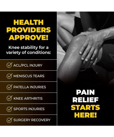CopperJoint Patella Knee Sleeve & Brace - Compression Support for Knee Injury Tendonitis & Meniscus Tear - Copper Infused Side Stabilizers Large - Buy Online on GoSupps.com