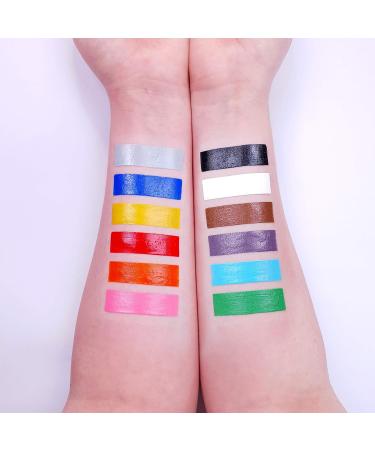 Moon Creations 12-Set Face Color Code | Sweatproof & Water-Resistant | Cruelty-Free Makeup for Costumes Festivals & Halloween - Buy Online on GoSupps.com