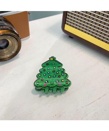 Christmas Hair Claw Clips for Women Girls Cute Christmas Tree Hair Clips Non-slip Hair Jaw Clips Christmas Hair Accessories Green - Buy Online on GoSupps.com