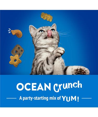 Friskies Party Mix Cat Treats Ocean Crunch with Real Ocean Whitefish - 454 g Cannister (1 Pack) 454 g (Pack of 1) - Buy Online on GoSupps.com