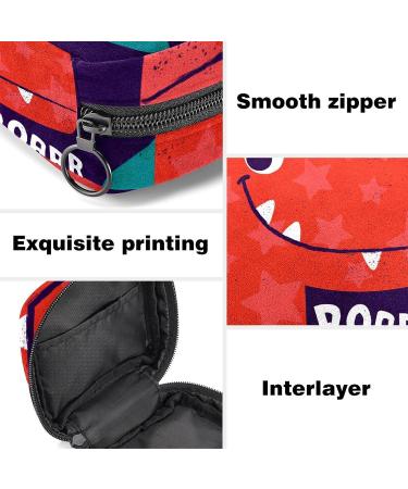 Dinosaur Animal Sanitary Napkin Storage Bag for Teen Girls- Zippered Period Pouch for School and Travel - Buy Online on GoSupps.com