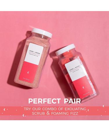 JOON X MOON Watermelon Bubbling Bath Fizz (1 Pack) - Soothing Bath Soak with Shea Butter, Coconut Oil, Vitamin E for Hydrated Skin - 9 oz - Buy Online on GoSupps.com
