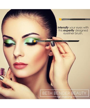 Beth Bender Beauty Classic Angled Eyeliner Brush - Premium Angled Makeup Brush for Perfect Eye Liner Application | International Shipping - Buy Online on GoSupps.com