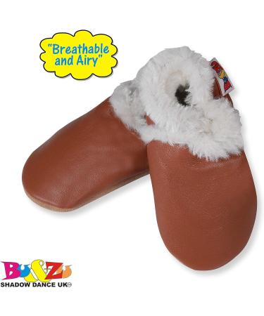 SHADOW DANCE UK Baby Shoes | Soft Sole Toddler Shoes for Boys and Girls | New Born Leather Winter Booties - Size 31 Tanwinter (6-12 Months) - Buy Online on GoSupps.com