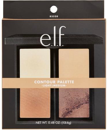 e.l.f. Powder Contour Palette Compact Powder Palette & Flawless Finish Foundation Lightweight Medium Coverage & Semi-Matte Beige 0.68 Fl Oz (20mL) (Packaging May Vary) Contour + Foundation - Buy Online on GoSupps.com