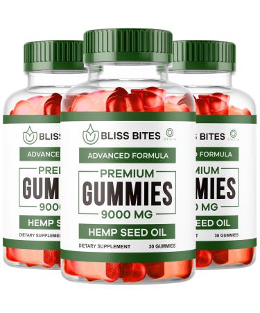(3 Pack) Bliss Bites Gummies Official Bliss Bite Gummy Formula Reviews 90 Gummies for 3 Months