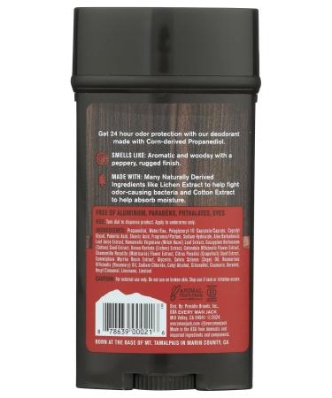 Every Man Jack Deodorant Stick Aluminum Free Cedarwood 3 Oz Cedarwood 3 Ounce (Pack of 1) - Buy Online on GoSupps.com