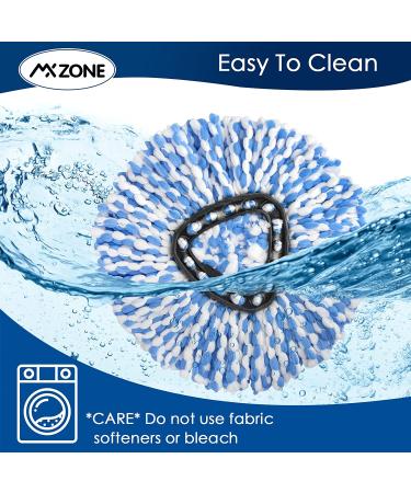 MXZONE Spin Mop Replacement Head - 2 Pack Microfiber Mop Refills for EasyWring Clean Mop Bucket - Buy Online on GoSupps.com