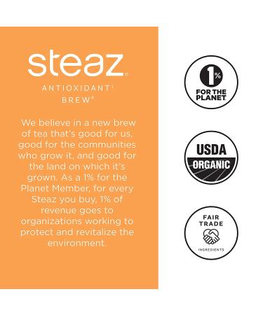 Steaz Organic Iced Green Tea 16 oz (Pack of 12) - Zero Calorie Peach Mango Flavor - Buy Online on GoSupps.com