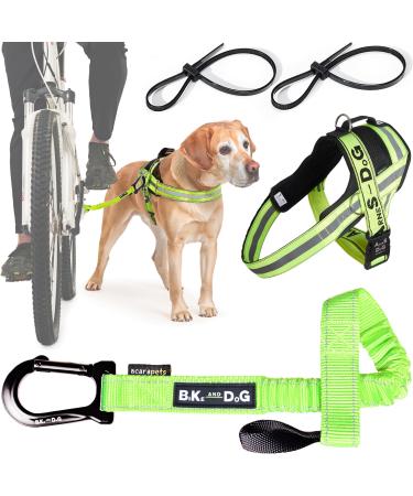 Bike and Dog - dog leash and dogs for the bike dishes with 3 rings 2 of which side including 2 special bicycle bridles.Patented.Dog leash and dogs of dog l yellow