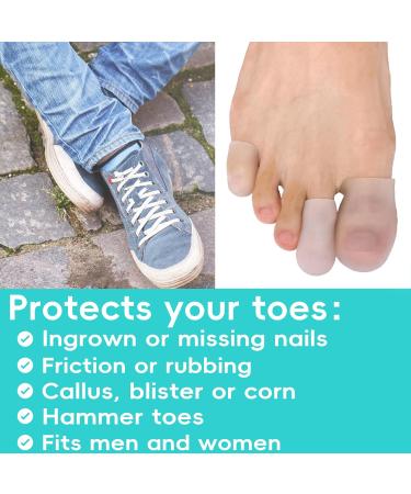 Byehambuni Gel Toe Protectors - 12 Pack for Men & Women | Clear Toe Caps & Sleeves for Corns Calluses & Blisters - Protects Toenails & Prevents Rubbing - Buy Online on GoSupps.com
