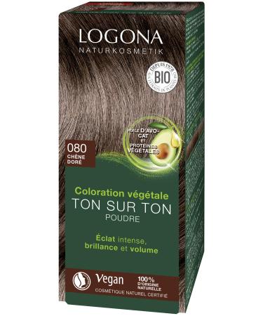 Logona Natural Cosmetics Natural Cosmetics Poudre Colorante V g tale 080 Brun Naturel Huile d'Avocat 100g 080 Brun Naturel 100 pieces (1 Pack)