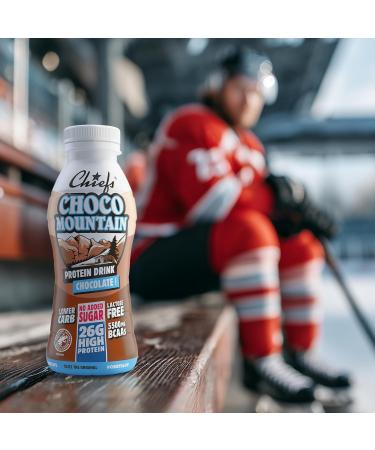 Chiefs Milk Protein Drink avec 26 g de prot ines et BCAA Shake riche en prot ines et faible en glucides sans lactose et sans sucres ajout s 8 x 330 ml (Choco Mountain) - Buy Online on GoSupps.com