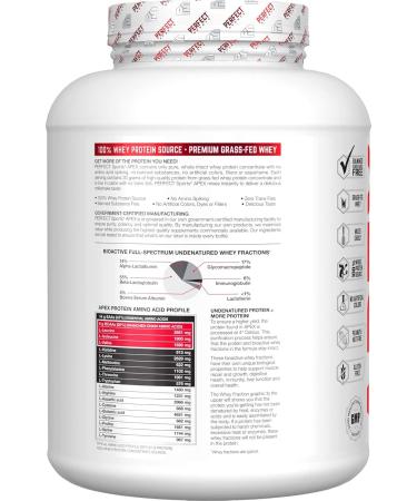 Buy PERFECT Sports APEX Grass-Fed 100% Pure Whey Protein 5LB - Chocolate Peanut Butter - Premium Quality Worldwide Shipping - Buy Online on GoSupps.com