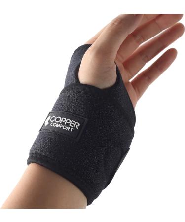 Lined Wrist Support Glove - Adjustable Pain Relief for Joints & Tendons | High Copper Content for Arthritis & Tendonitis - Free Size - Buy Online on GoSupps.com