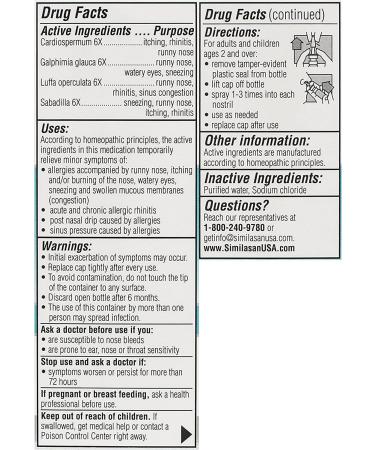 Similasan Nasal Allergy Relief Drops - 0.68 fl oz - Buy Online on GoSupps.com