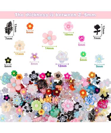 Kikonoke 100 Pieces 3D Resin Flowers Nail Art Kit - DIY Crafts Decoration Supplies - Buy Online on GoSupps.com