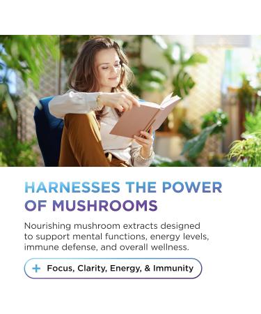 DR. EMIL NUTRITION 10 Mushroom Supplement for Mental Clarity Focus & Immune Support - Functional Mushroom Nootropic Supplement with Lions Mane Extract Cordyceps Turkey Tail & More - Buy Online on GoSupps.com
