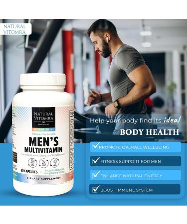Vitomra Men's Dietary Supplements - Immune Blend & Hormone Support | 60 Capsules - Buy Online on GoSupps.com