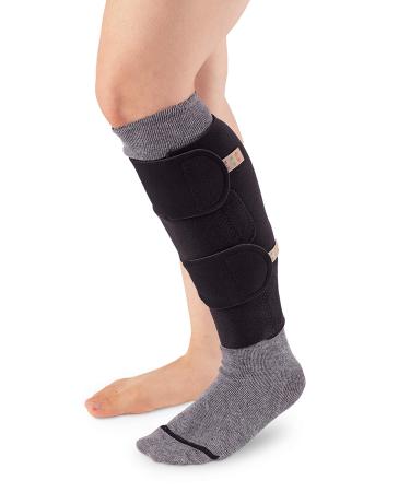 COMPREFLEX 30-40 mmHg Below Knee (NO Boot) Low Stretch Black by BiaCare (Large/Tall Black)
