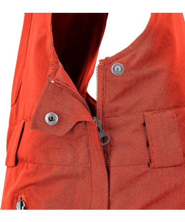 Esobo Men's Lightweight Waterproof Snow Bib Overalls - Orange | Medium Ski Pants - Buy Online on GoSupps.com