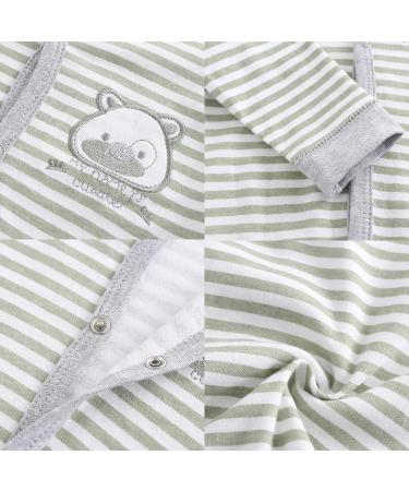 MAMIMAKA Baby Clothes Footed Pajamas | Cotton Onesies for Boys & Girls 0-18 Months | 3-6 Months Long Sleeve | Color6 - Buy Online on GoSupps.com