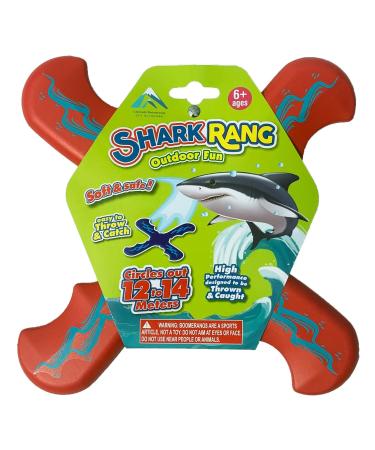 Shark Rang Red Boomerang - Great Beginner Boomerang for Kids or Adults. Soft and Safe. - Buy Online on GoSupps.com