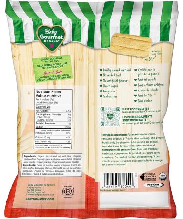 Baby Gourmet Organic Chickpea & Lentil Rusk - Apple Sweet Potato - No Artificial Flavours Gluten -Free Dairy- Free Corn & Rice Free BPA - Free Packaging - 40G 4 Pack - Buy Online on GoSupps.com