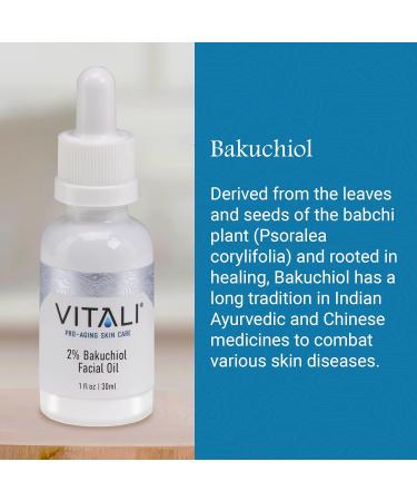 Vitali Premium Bakuchiol Facial Oil - Natural Retinol Alternative for Age & Wrinkle Reduction Soothes Skin - 1 fl. oz - Buy Online on GoSupps.com