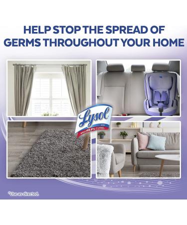 Lysol Fabric Disinfectant Spray - Lavender Fields 15 Fl. Oz (Pack of 3) - Sanitizing & Antibacterial Soft Furnishings Deodorizer - Buy Online on GoSupps.com