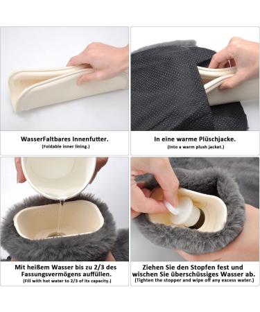 Shop Wokicor 2-in-1 Electric-Free Foot Warmer - Super Soft 2L Heating Pad for Adults | Ideal Winter Comfort (Gray) - Buy Online on GoSupps.com