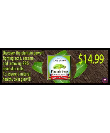 PAISSANO Plantain Soap Bars - Pack of 6 | Natural Skincare for Healthy Skin - Buy Online on GoSupps.com