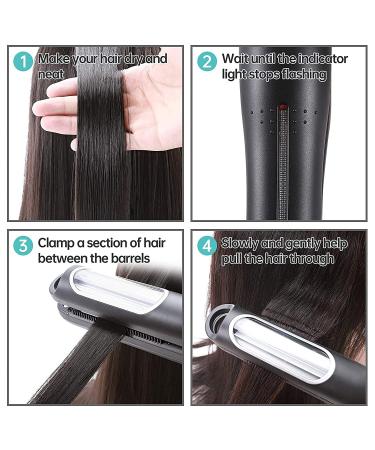 Charites Automatic Hair Crimper Iron for Women - Ceramic Coated Rippled Barrels for Texture and Volume (Black) - Buy Online on GoSupps.com