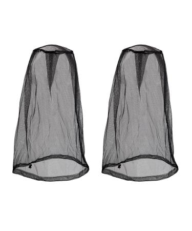 Matory 2 Pieces Mosquito Head Net Face Mesh Head Cover Bugs Flies Repellent Mesh Netting Cover for Beekeeper Fishing Camping Gardening Outdoor Activities