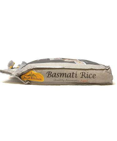 Premium 10lb Silver White Basmati Rice - Extra Long Aged, Indian Origin, Export Quality, All Natural, Gluten-Friendly, Vegan - 1 Pack - Buy Online on GoSupps.com