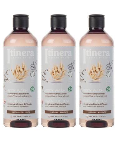 sarcia.eu ITINERA - Soothing body wash with oats from Veneto 95% natural ingredients 370 ml 3 pieces