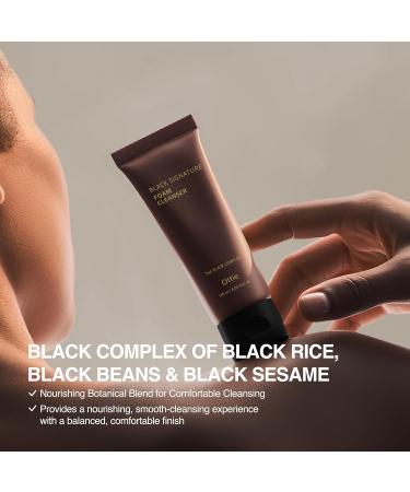Ottie Black Signature Foam Cleanser 4.05 fl oz | facial cleanser facewash hydrating face wash makeup remover pore cleaner foaming face wash cleanser travel face wash face cleanser for women - Buy Online on GoSupps.com
