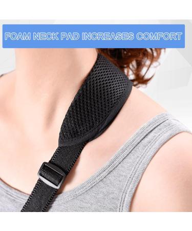 Fasola Arm Sling - Universal Shoulder Immobilizer with Foam Neck Pad - Adjustable Arm Support for Men and Women - Ideal for Broken Wrist, Elbow, Dislocated Shoulder - One Size, Black - Buy Online on GoSupps.com