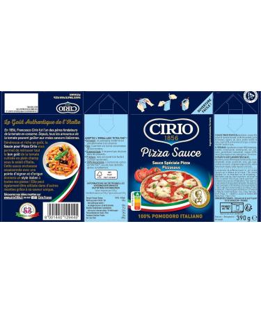 CIRIO Pizza Sauce with Herbs 100% Italian Carton 390g (Pack of 16) - Buy Online on GoSupps.com