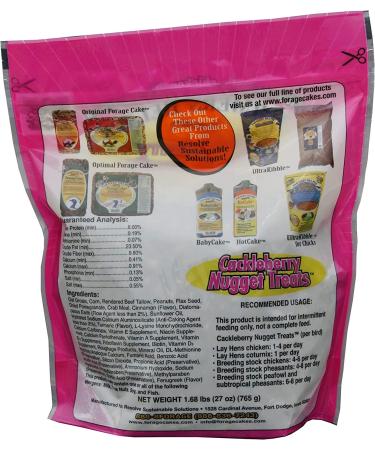 Farmers' Helper Cackleberry Nugget Treat 27 oz for Chickens, Turkeys, Peafowl, and More - Buy Online on GoSupps.com