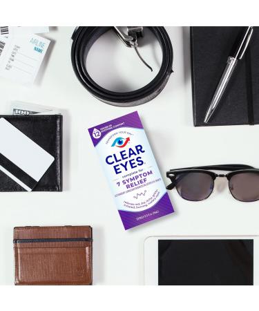 Clear Eyes 7 Symptom Relief Eye Drops, 0.5 Fl Oz (Pack of 3) - Buy Online on GoSupps.com