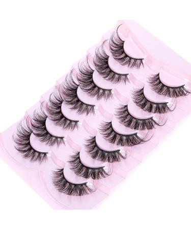 JIMIRE Cat Eye Lashes Faux Mink Fluffy Lashes Fox Eye Eyelashes 16MM Volume Fake Lashes Natural Look like Lash Extension 5D Wispy Lashes 7 Pairs Pack - Buy Online on GoSupps.com