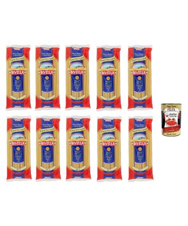 Italian Gourmet E.R. Divella Ziti No. 2 Hard Wheat Semolina Pasta 500 g + Gourmet Polpa di Pomodoro Italian Box 400 g