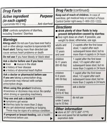 Major Anti-Diarrheal Loperamide 2mg Blister Packed Capsules (24 ct) - Pack of 1 - Buy Online on GoSupps.com