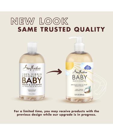 SheaMoisture Baby Wash & Shampoo - 100% Virgin Coconut Oil | Cruelty-Free Skin Care 13 oz - Buy Online on GoSupps.com