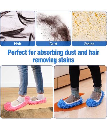 Washable 10Pcs Mop Slippers: Soft Microfiber Dust Mops for Floor Cleaning - Reusable Shoes Cover for Women Men Kids - Ideal for Sweeping House, Office, Bathroom, Kitchen - Buy Online on GoSupps.com