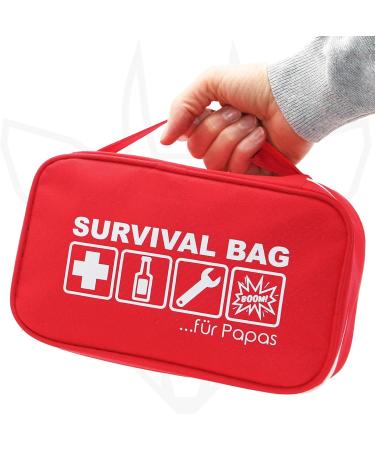 Happy Dikdik Survival Bag for Papas - Unique Gifts for Expectant Fathers & Birthdays - Funny Father's Day Gift - Perfect for New Dads - Buy Online on GoSupps.com